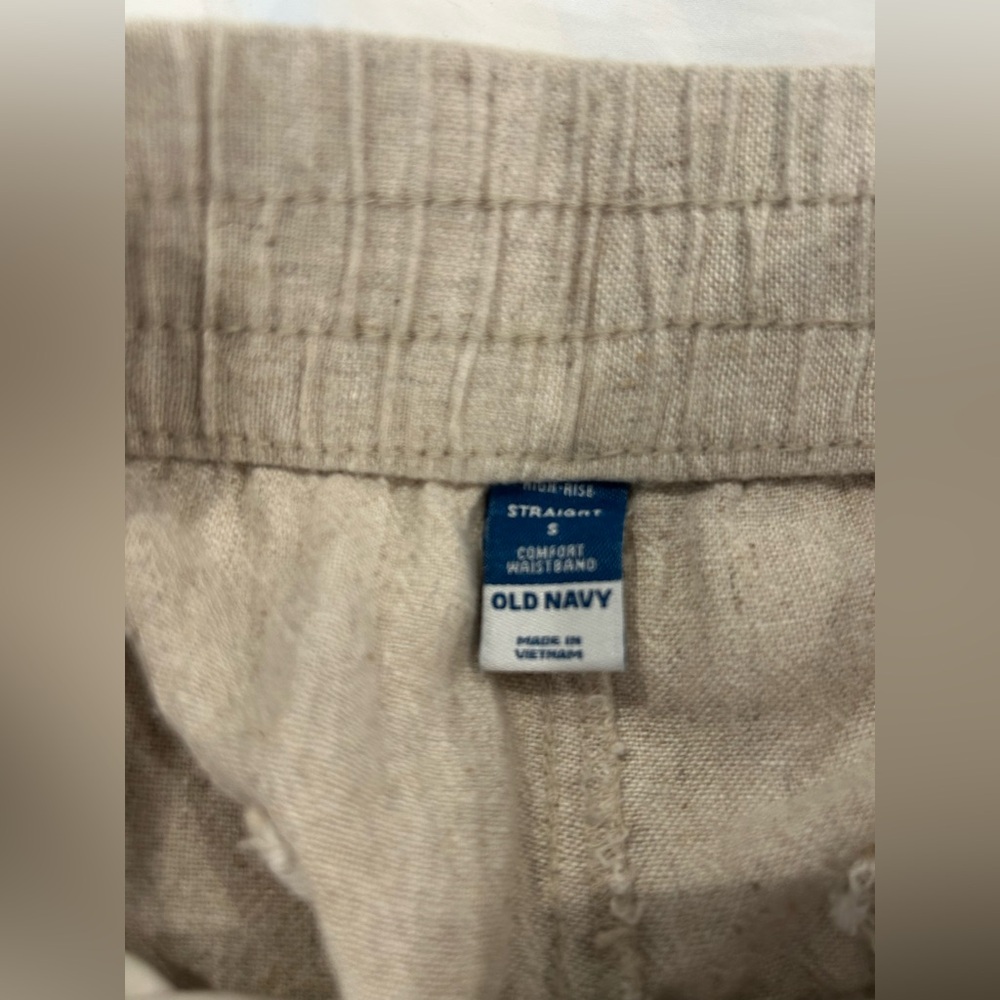Old Navy Light Tan High Rise Trousers